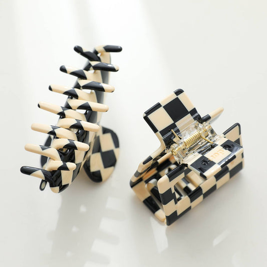 Adorro - Checkmate S/M | Assorted Small/Medium Claw Clips