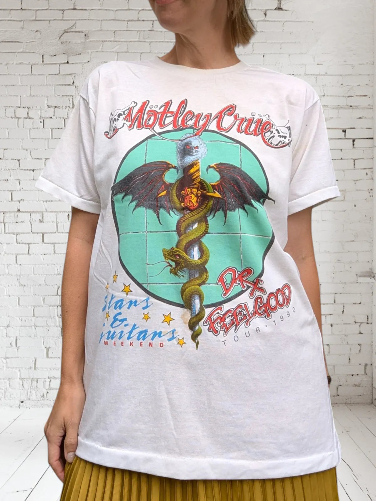 Motley Crüe '90 Stars & Guitars Tee