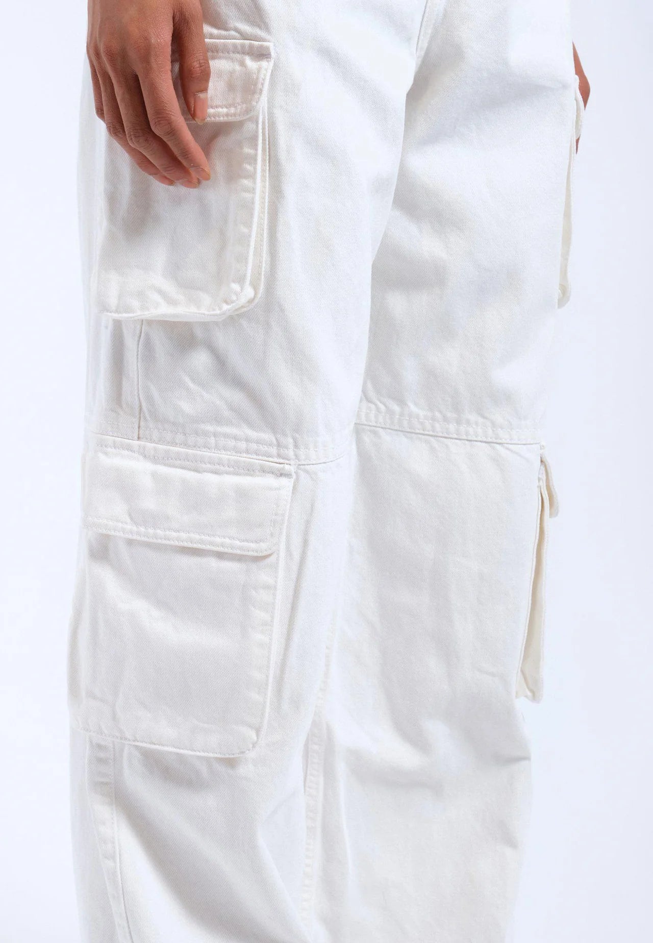 Dr Denim Donna Multi Cargo White