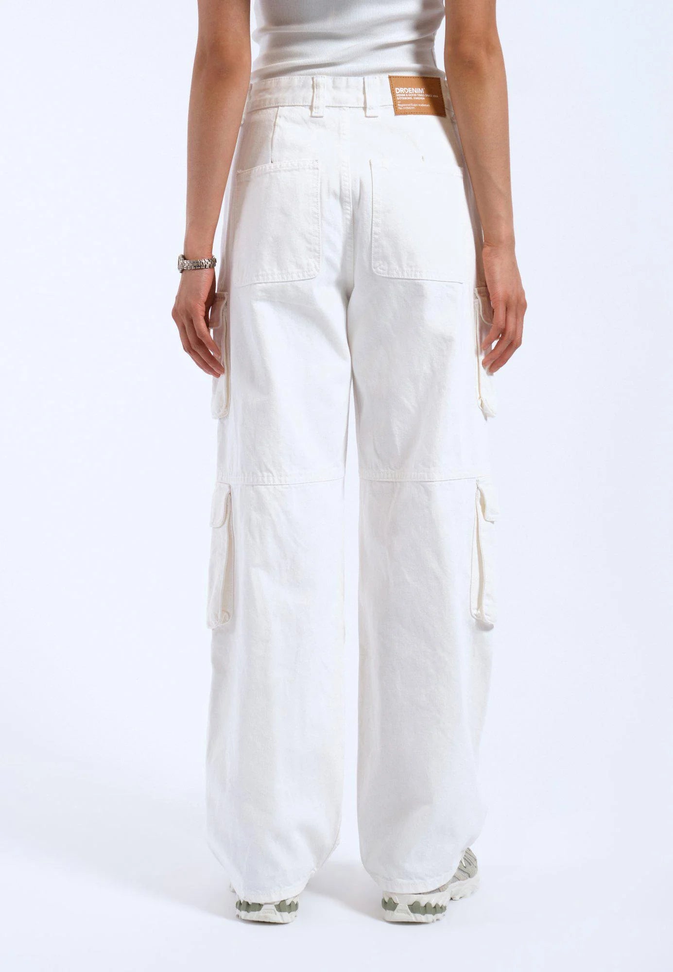 Dr Denim Donna Multi Cargo White