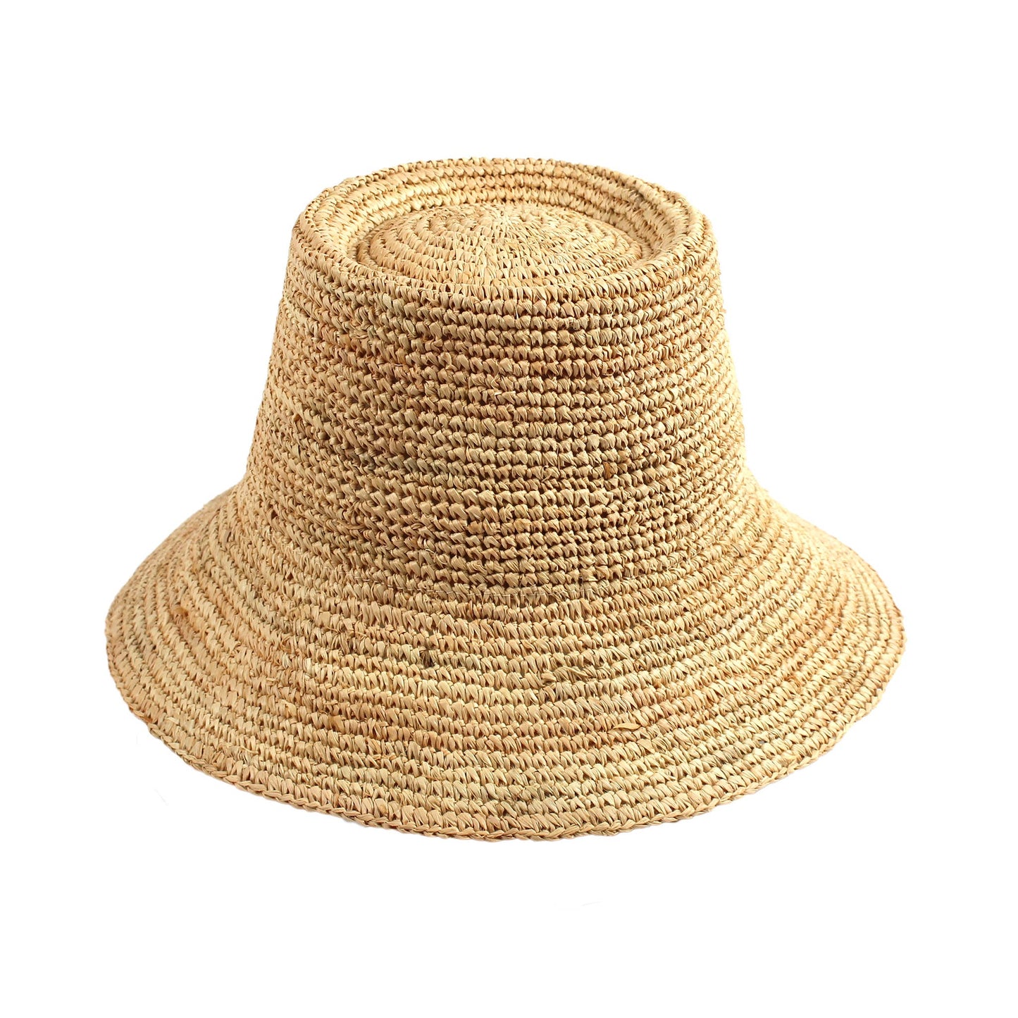 Jeanne Simmons Accessories - Raffia 3.5" Crochet Gambler Bucket 3148 Hat Spring