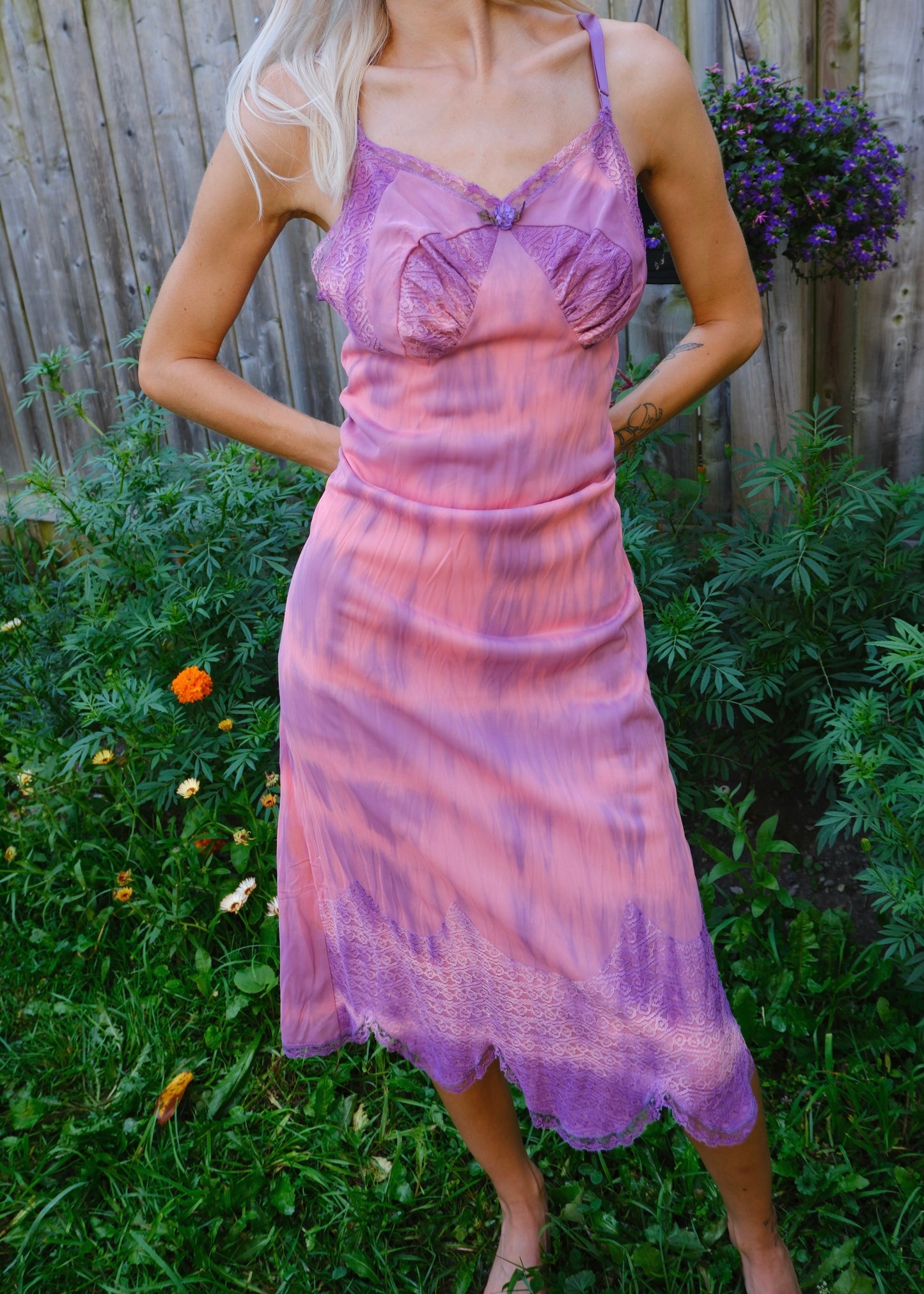 Kasché Design Reworked Tie Dye Vintage Slip Dress