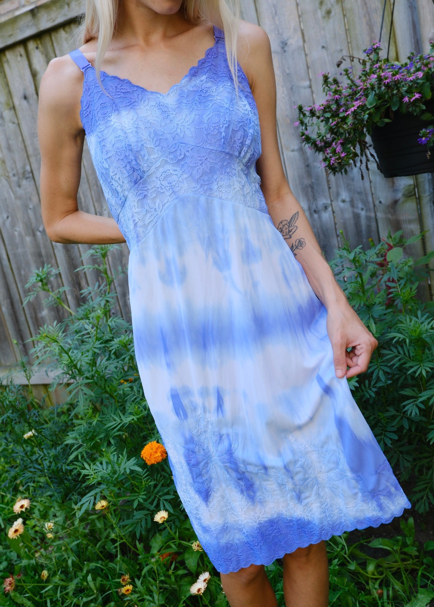 Kasché Design Reworked Tie Dye Vintage Slip Dress