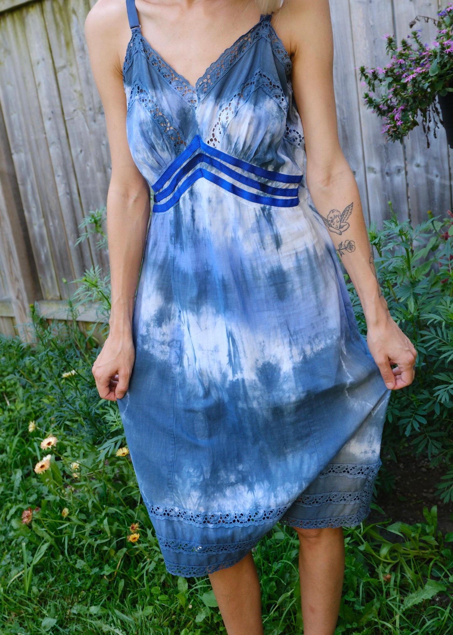 Kasché Design Reworked Tie Dye Vintage Slip Dress