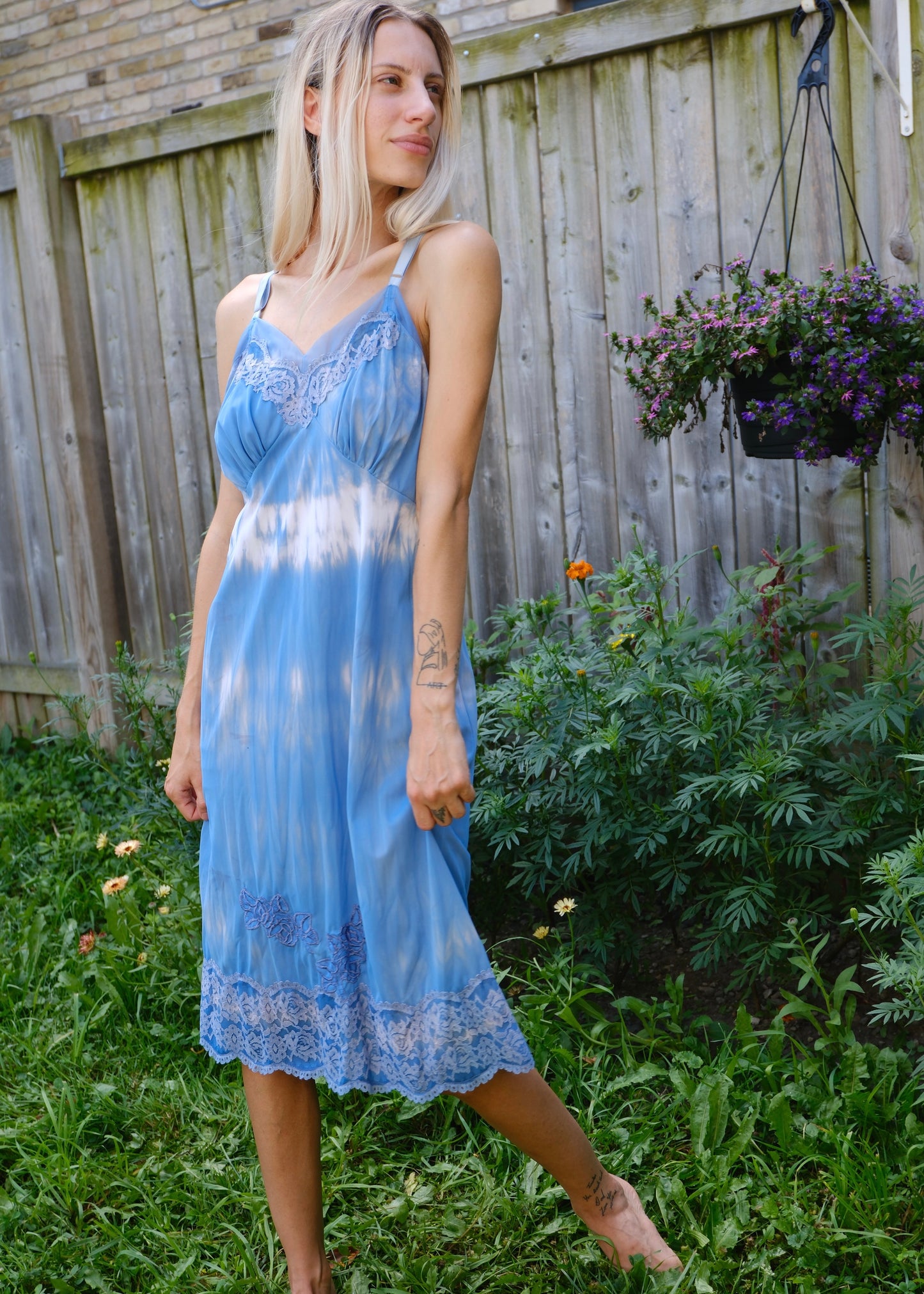 Kasché Design Reworked Tie Dye Vintage Slip Dress