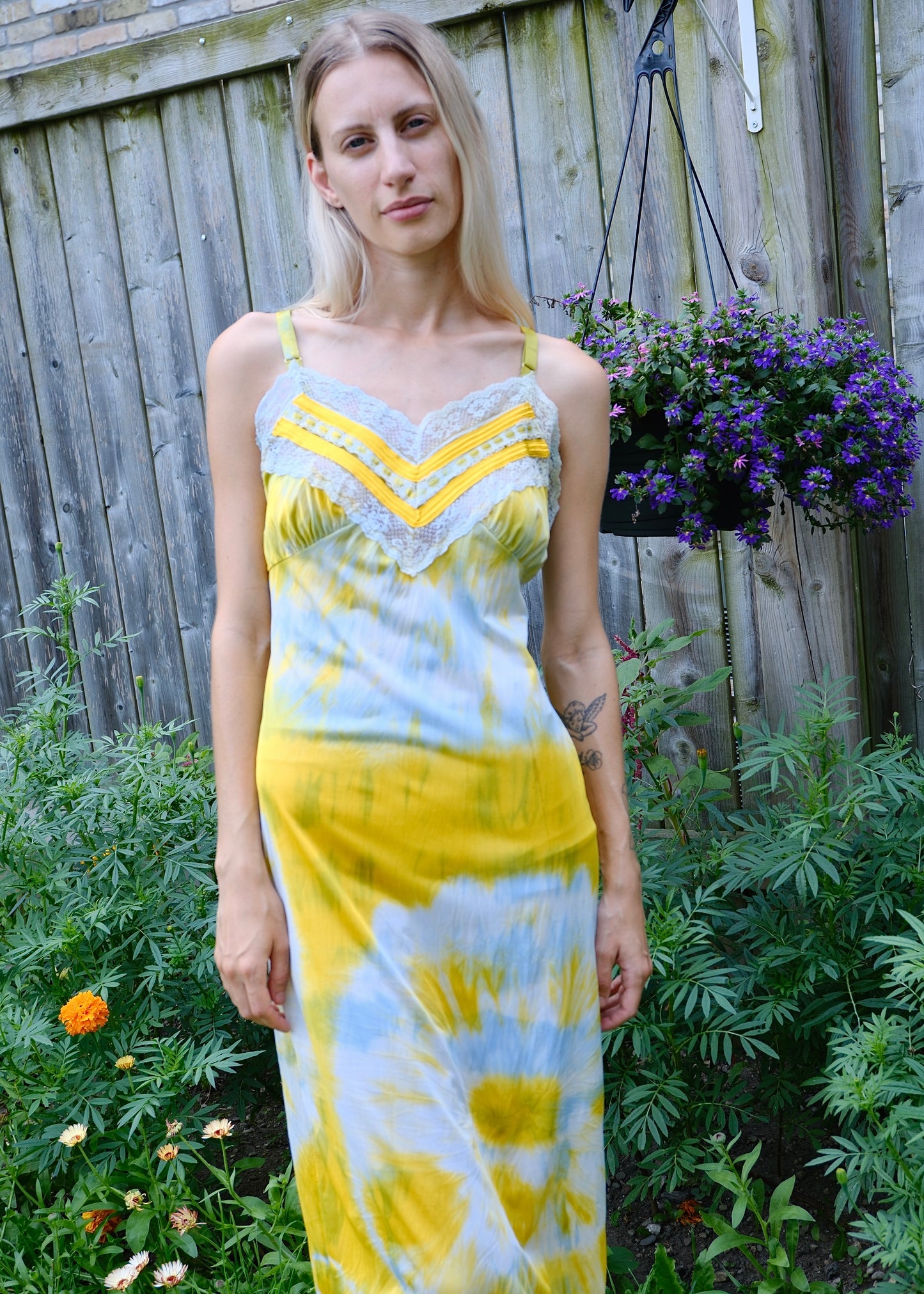 Kasché Design Reworked Tie Dye Vintage Slip Dress
