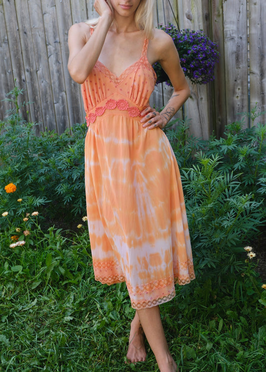 Kasché Design Reworked Tie Dye Vintage Slip Dress