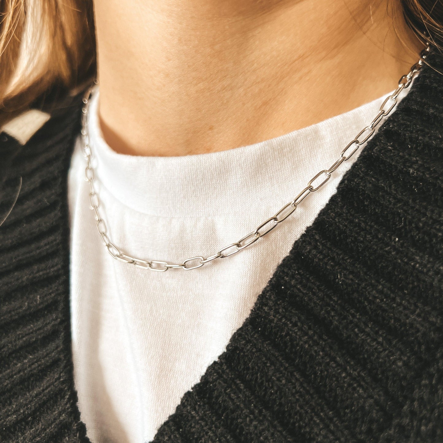 Horace Paper Clip Chain Necklace