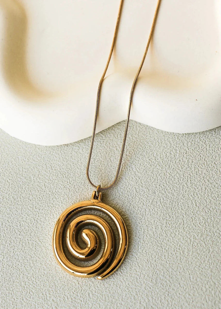 Horace Spiral Pendant Necklace