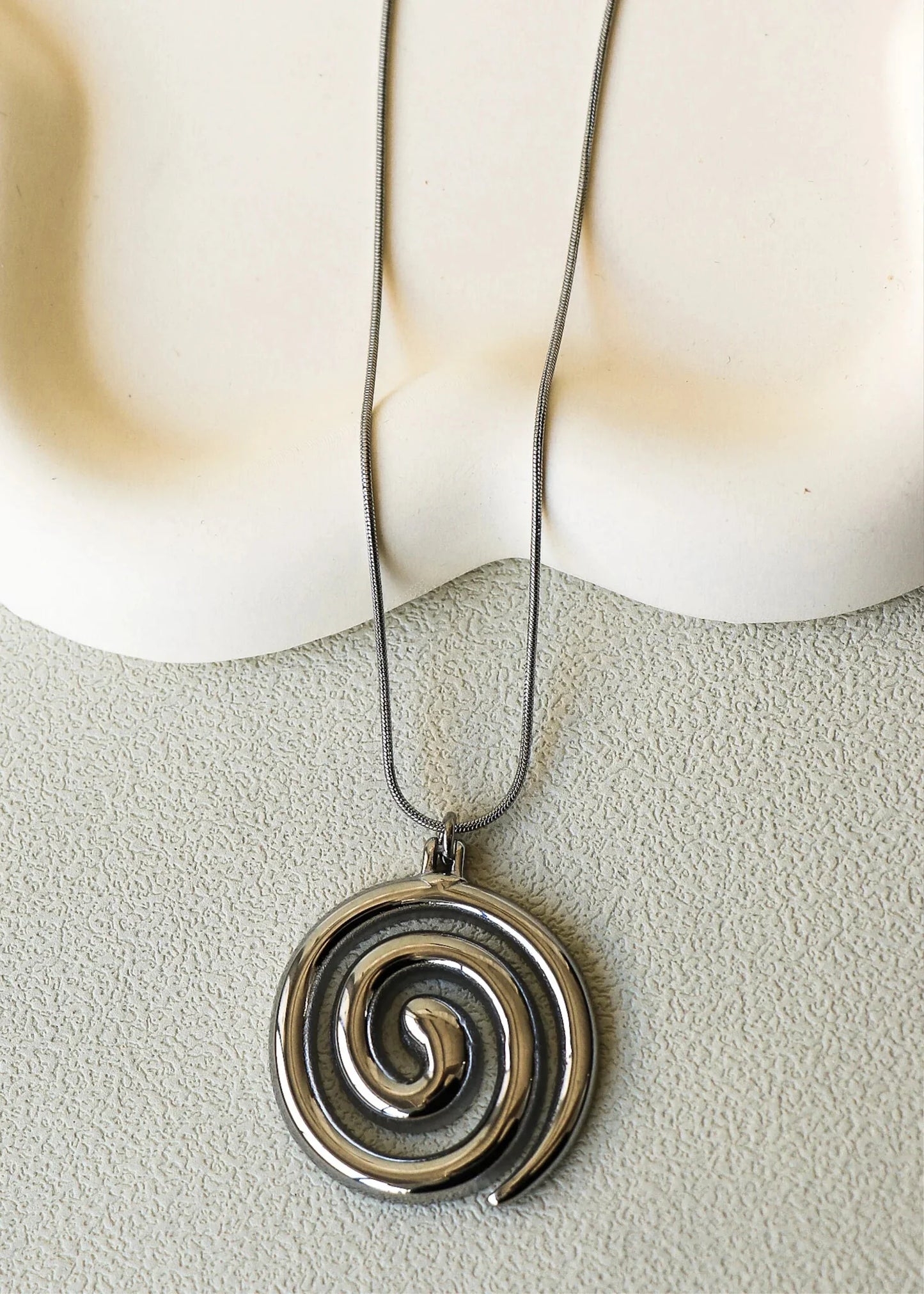 Horace Spiral Pendant Necklace