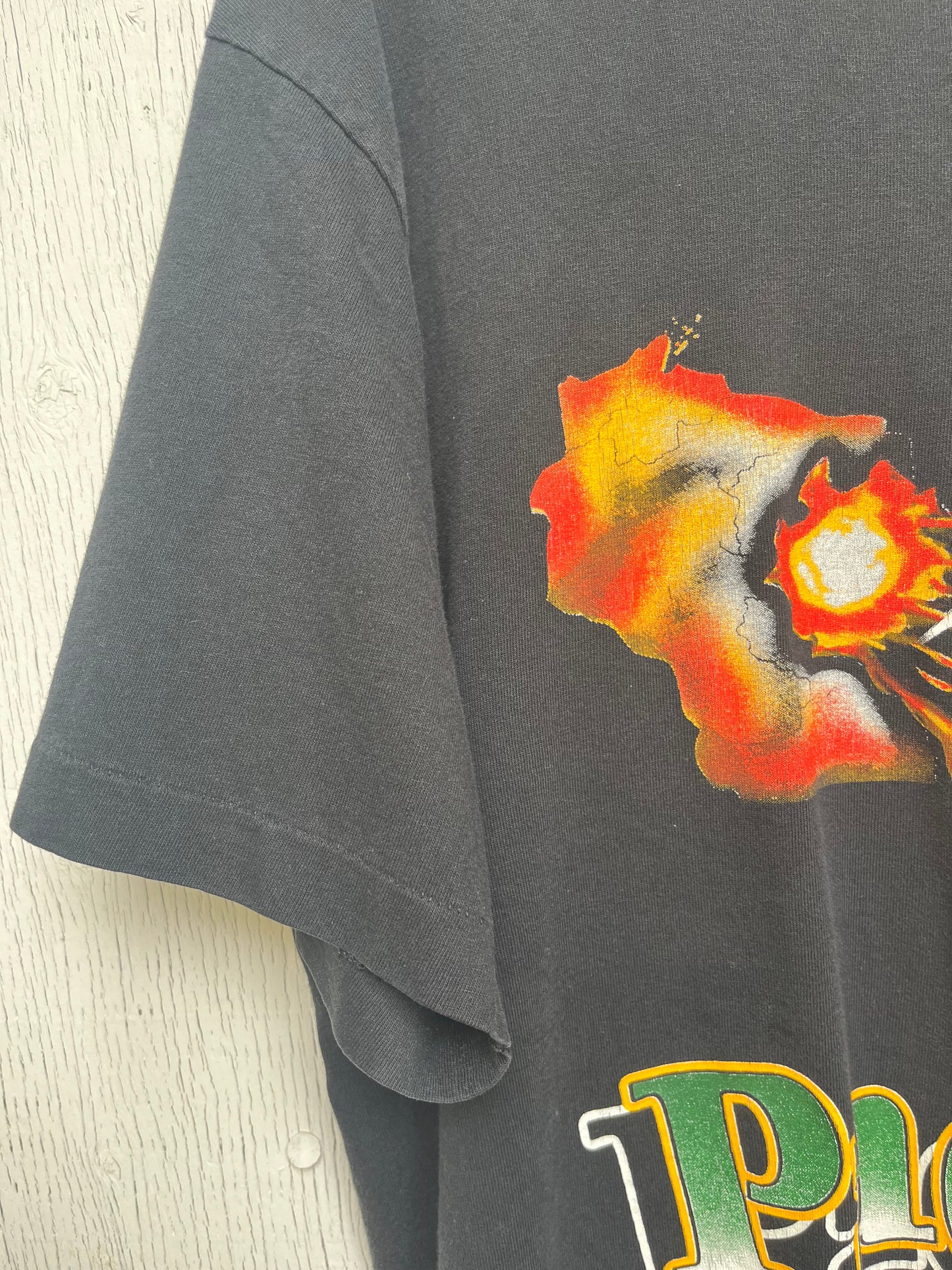 Vintage Green Bay Packers Graphic T-Shirt / Made In USA / Black