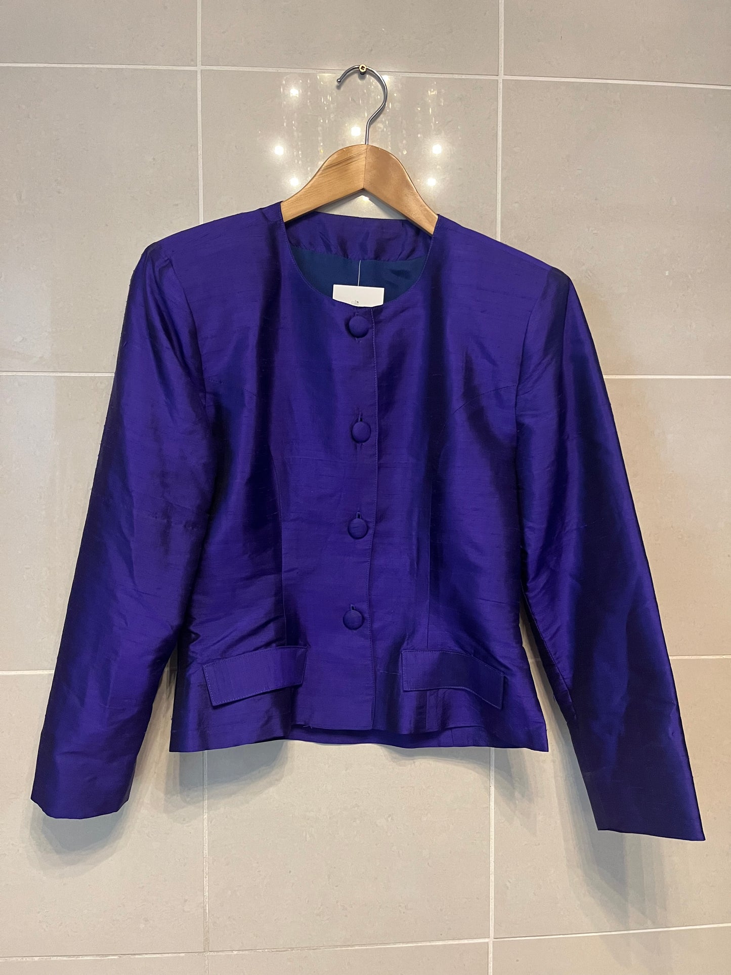 80s Silk Shirt Blazer