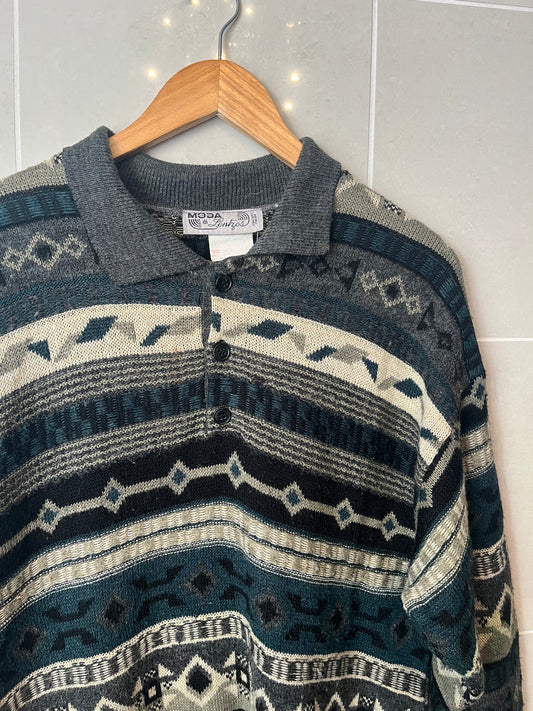 80s Wool Blend Pullover