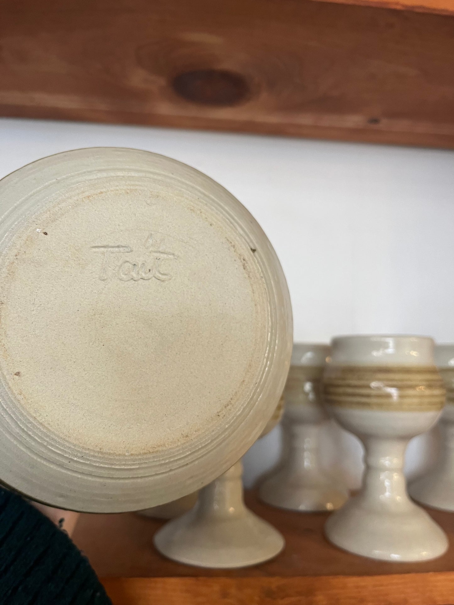 Pottery Wine Decanter & Wine Glasses