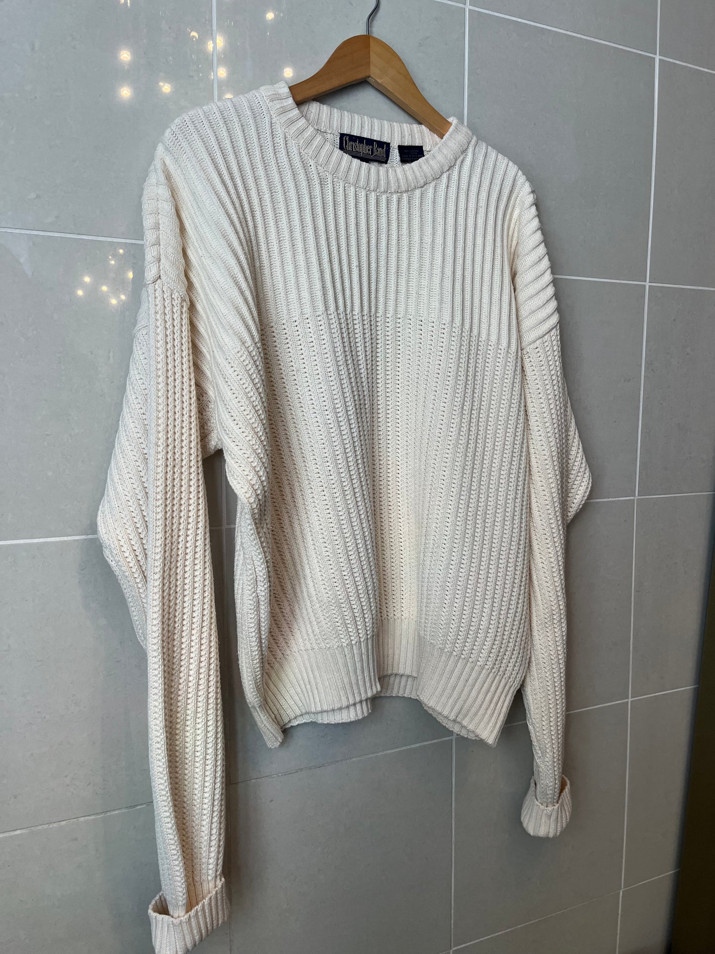 90s Christopher Rand Cotton Knit Sweater