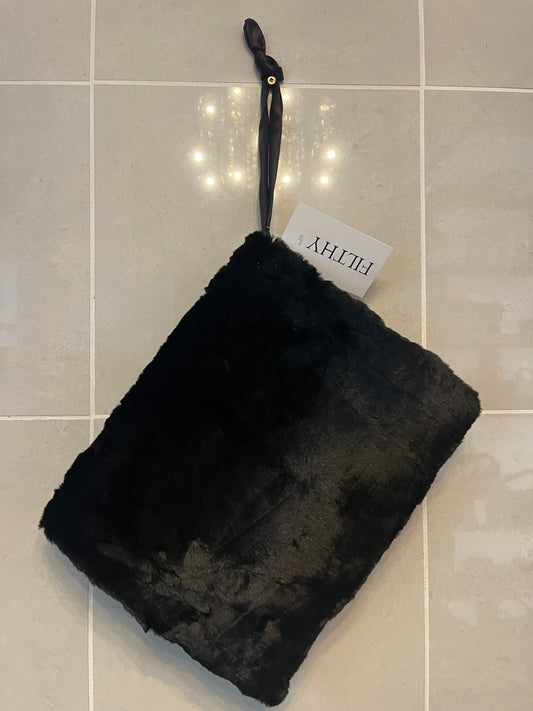 40s Fur Muff with Zippered Pocket