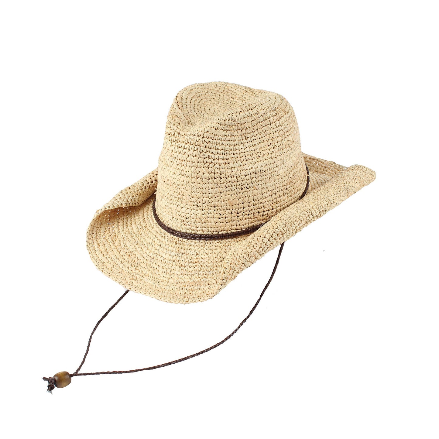 Jeanne Simmons Accessories - Western Raffia Cowboy W/ Chin Chord 3453C Hat Spring