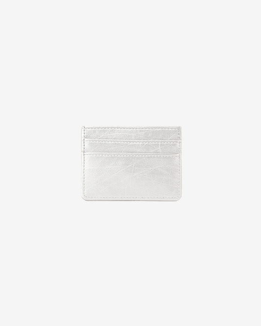 Hvisk CARDHOLDER SHINY STRUCTURE - Silver Cloud