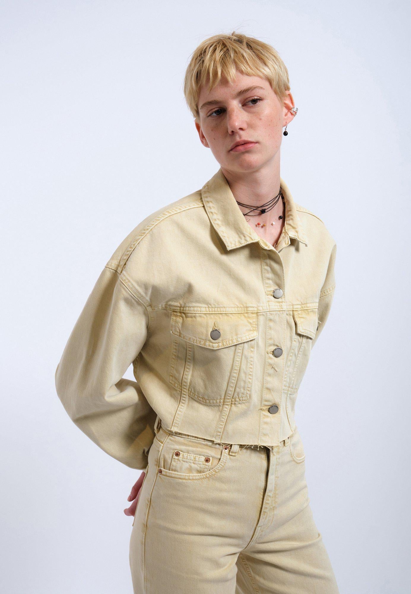 Dr. Denim Buff Yellow Sandi Jacket