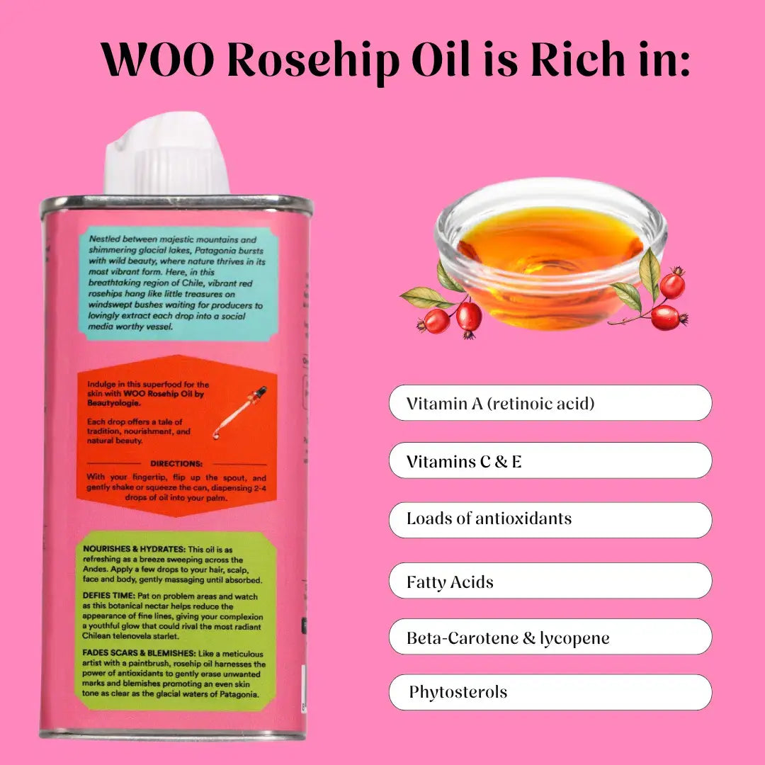 WOO World of Oils - WOO™ Rosehip Oil, 100% Organic