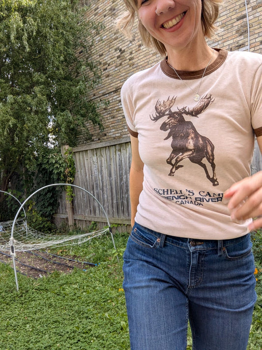 Vintage Moose Ringer Tee