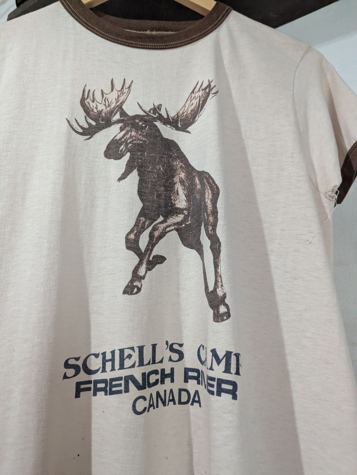 Vintage Moose Ringer Tee