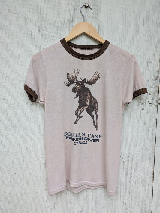 Vintage Moose Ringer Tee