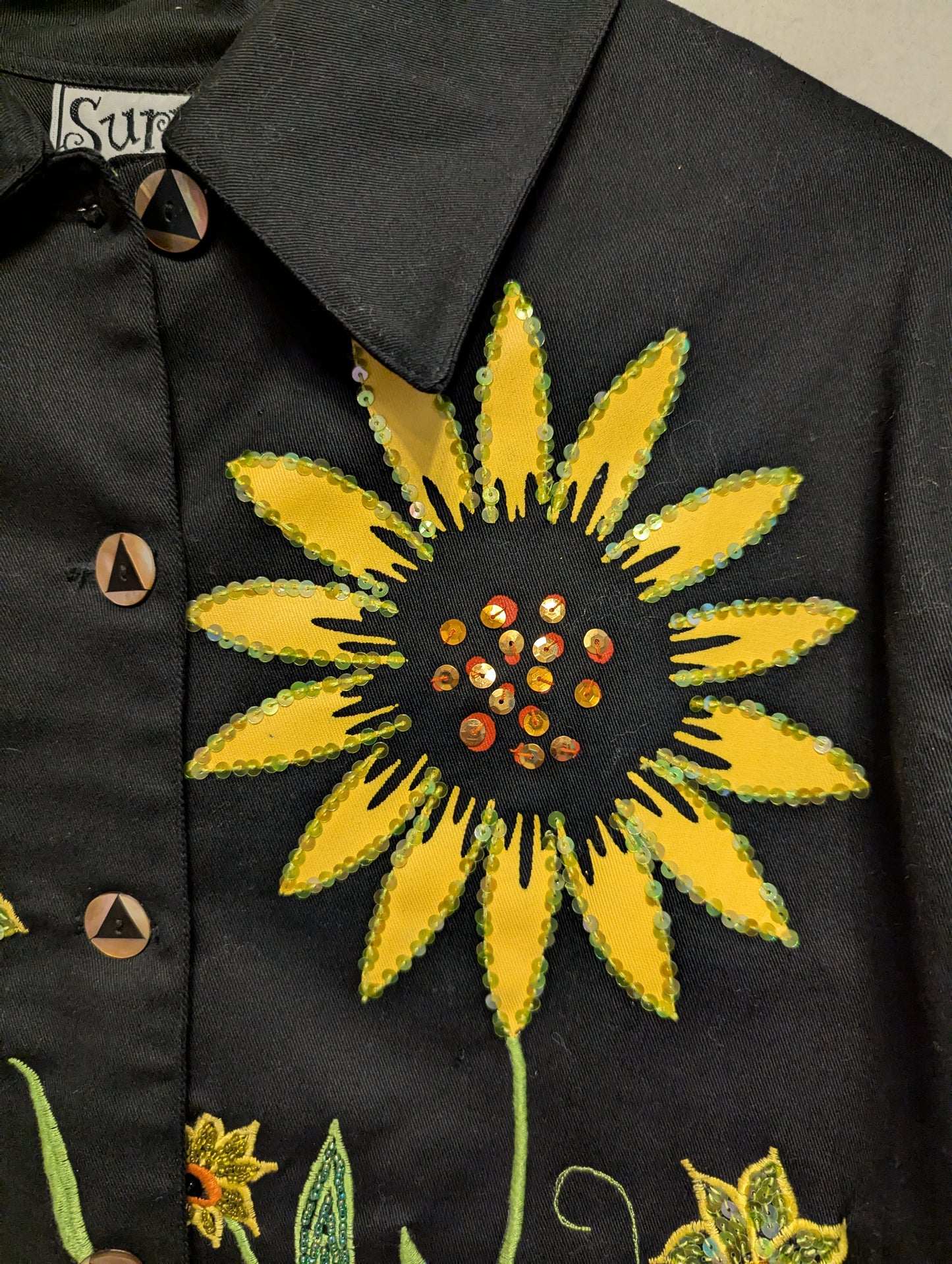 Sunflower Sequin Jacket