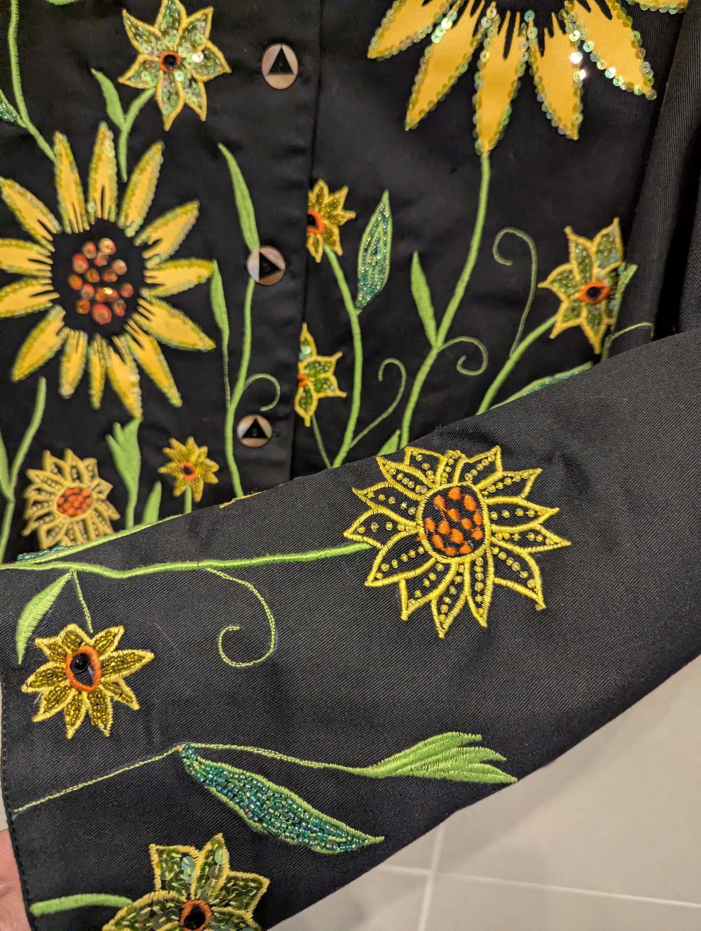 Sunflower Sequin Jacket