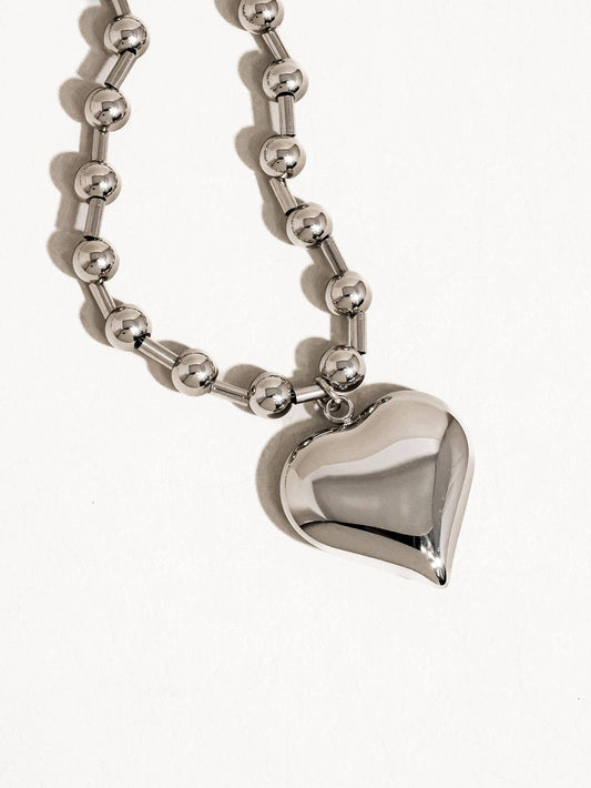 Flânerie by MAIQ - Paris 18K Gold Non-Tarnish Large Heart Chain Necklace