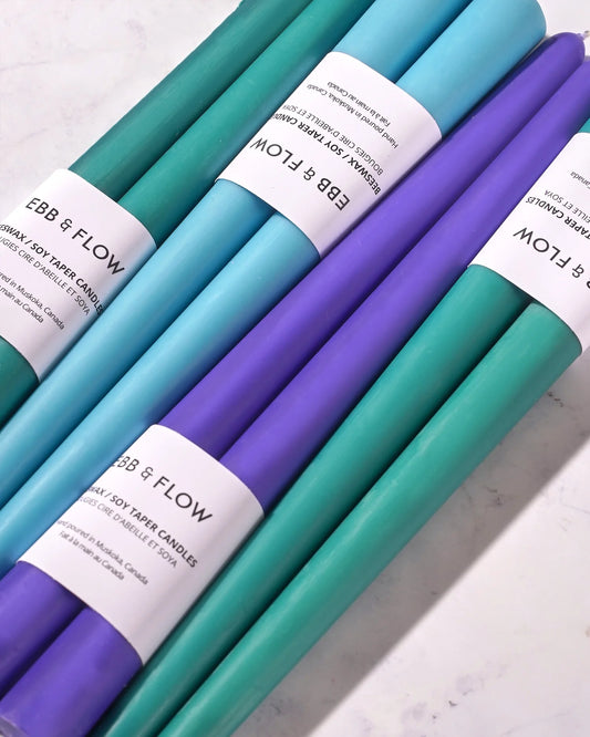 Eb & Flo Beeswax/Soyblend Tapered Candles