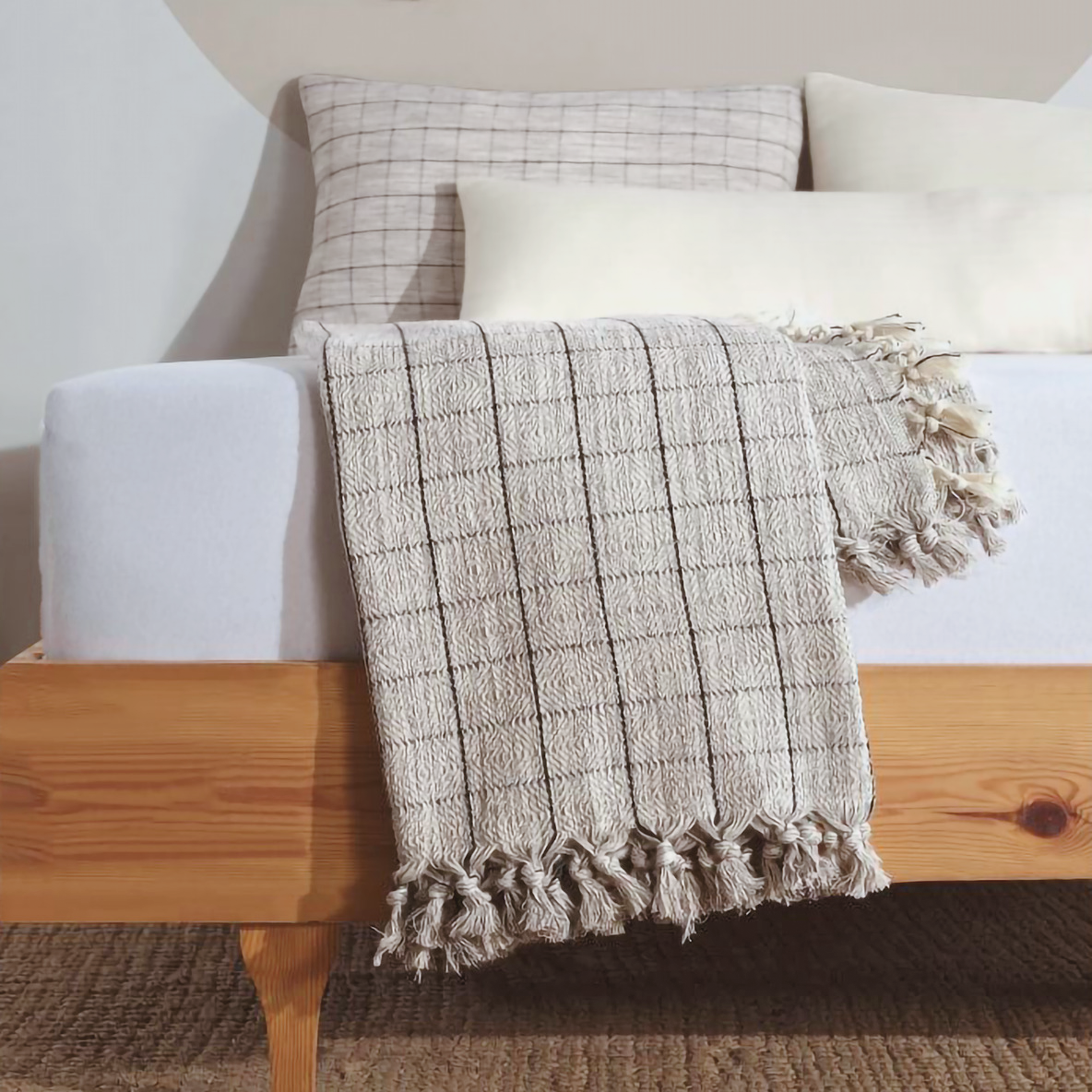 Moa - Minimalist 100% Cotton Throw Blankets & Bedspreads