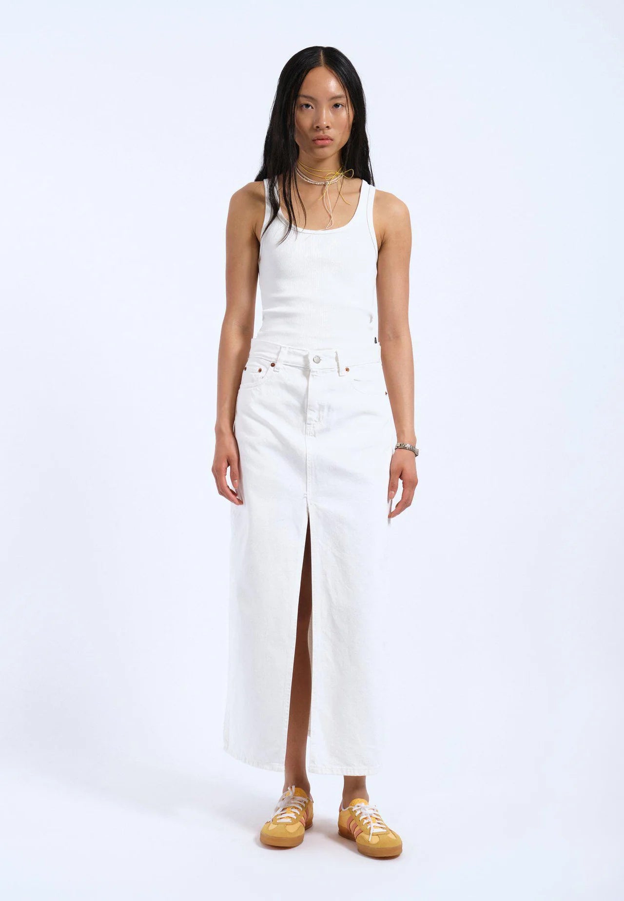 Dr denim white Myra skirt