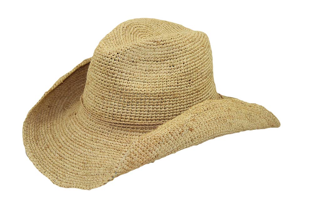 Jeanne Simmons Accessories - Western Raffia Cowboy 3453 Hat Spring