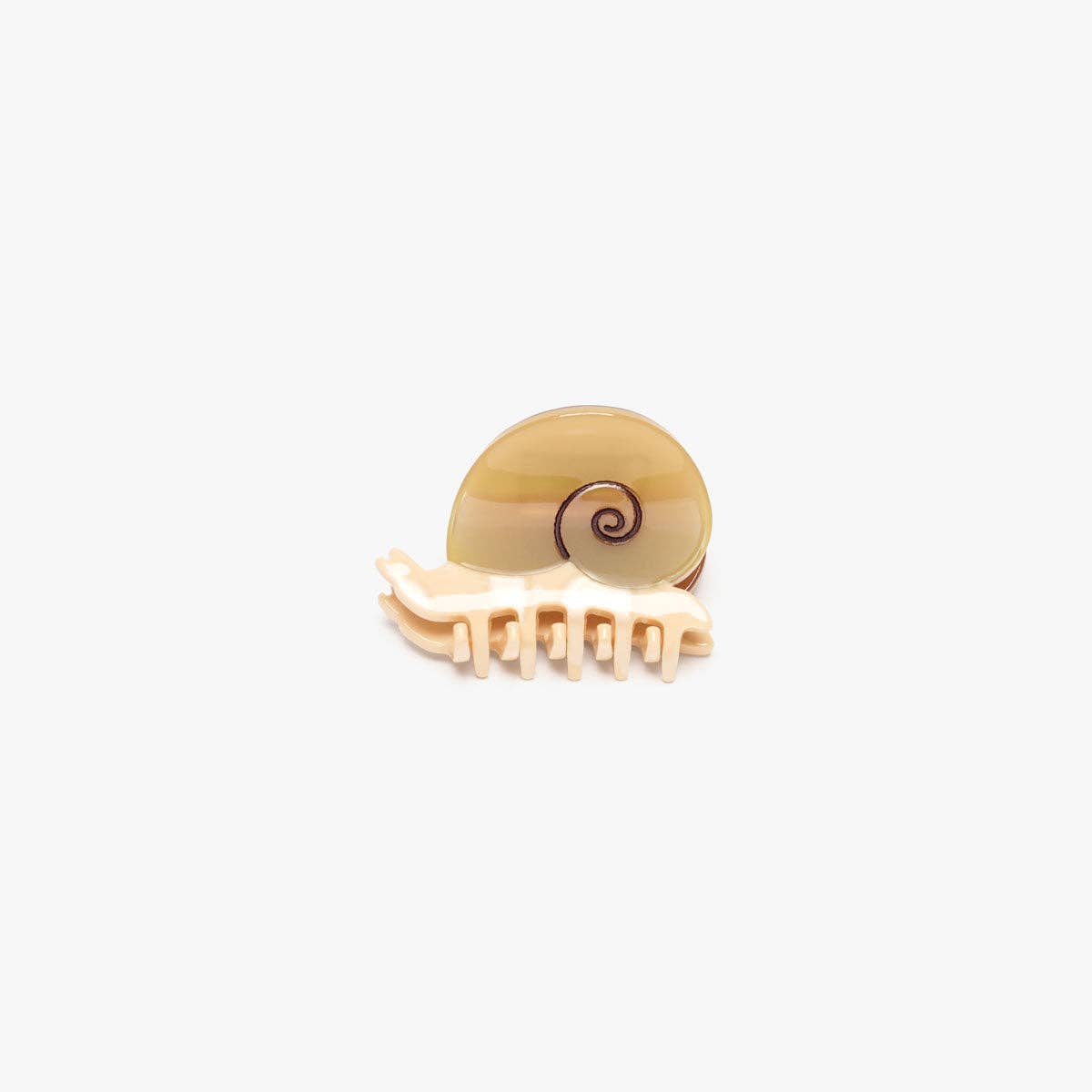 WINONA IRENE - Mini Snail Hair Claw Clip Accessory in Sand Acetate