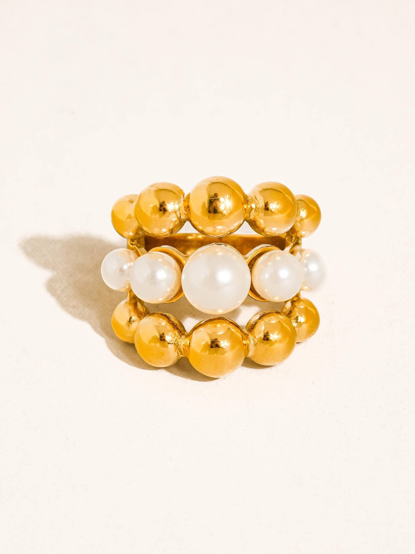 Flânerie by MAIQ - 18K Gold Non-Tarnish Statement Rings