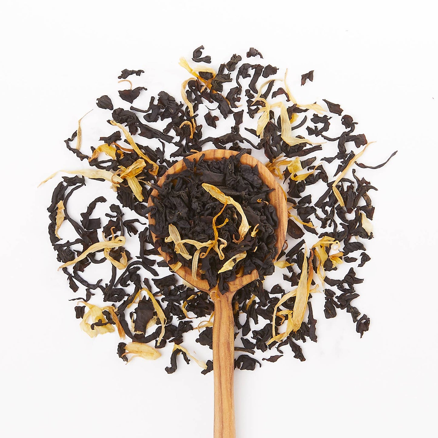 JusTea (No Import Fees to USA) - Cream Earl Grey Tin & Spoon - Organic, Fair-Trade, Black Tea