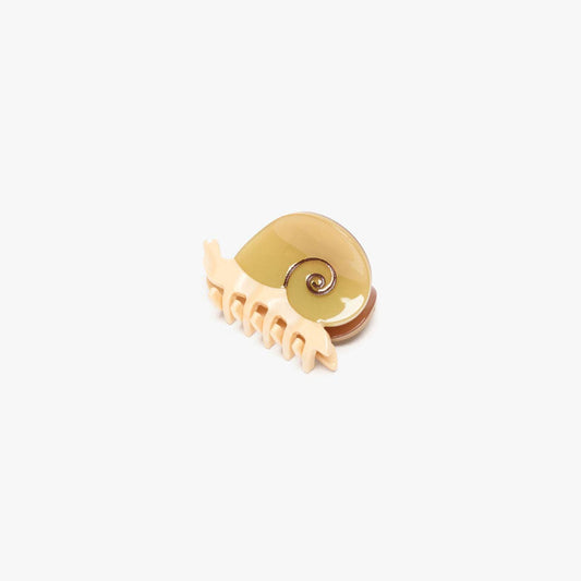 WINONA IRENE - Mini Snail Hair Claw Clip Accessory in Sand Acetate