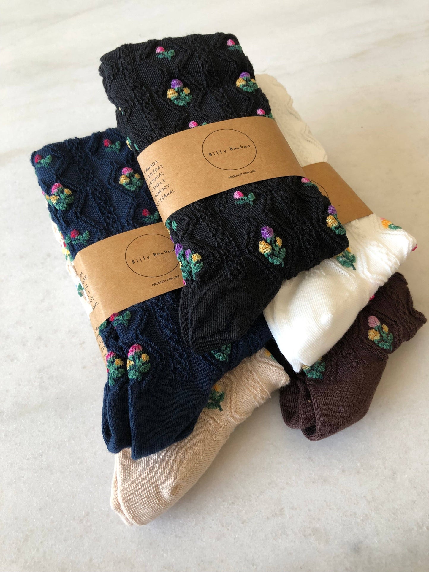 Billy Bamboo - ROSE GARDEN SOCKS