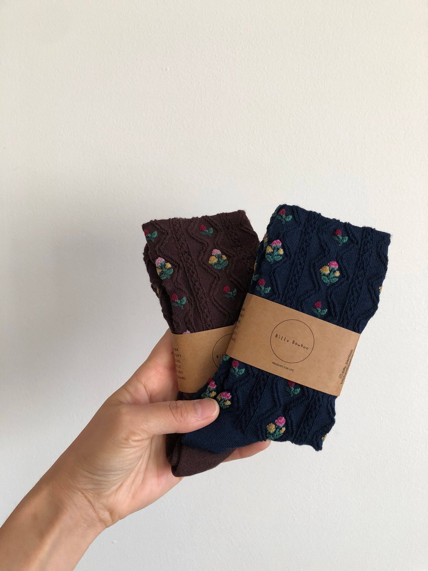 Billy Bamboo - ROSE GARDEN SOCKS
