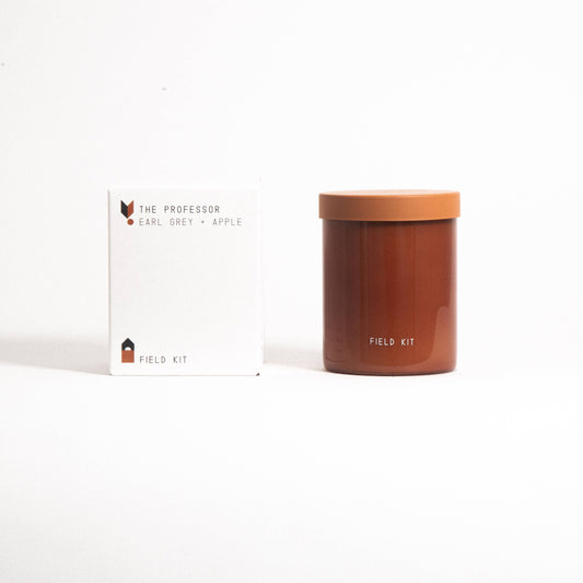 Field Kit - The Professor - Earl Grey + Apple - 8oz Glass Candle