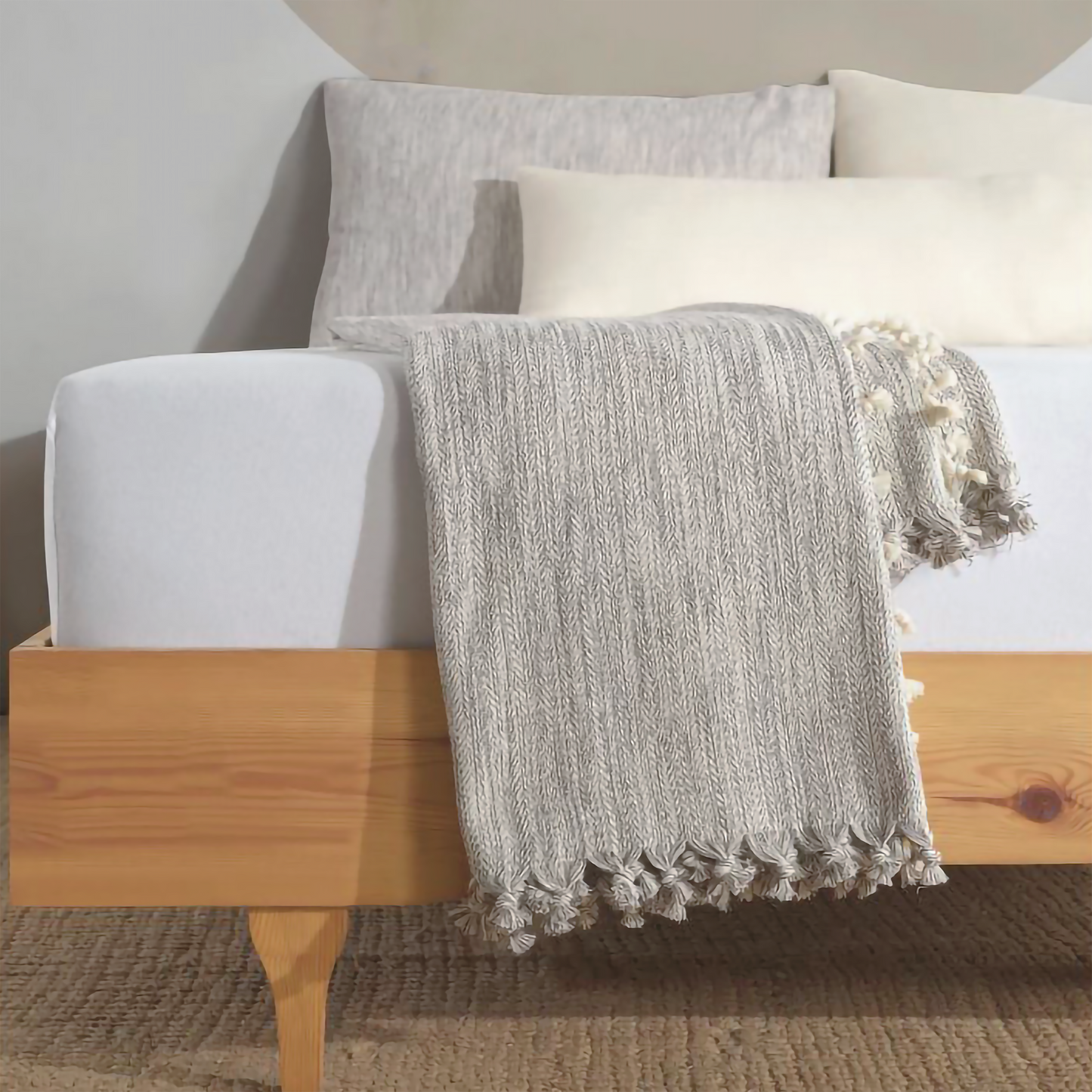 Moa - Minimalist 100% Cotton Throw Blankets & Bedspreads