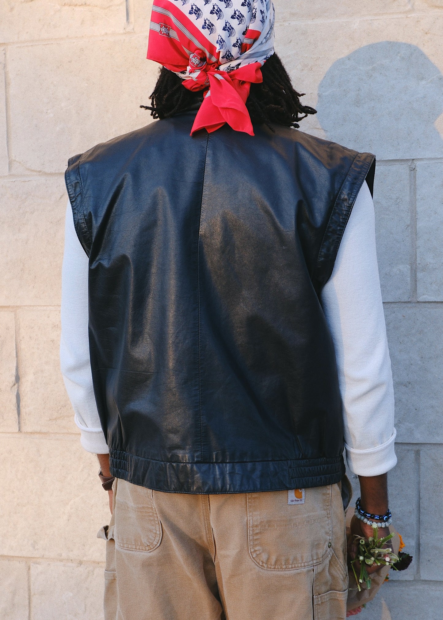 1980s Convertible Genuine Leather Biker Jacket