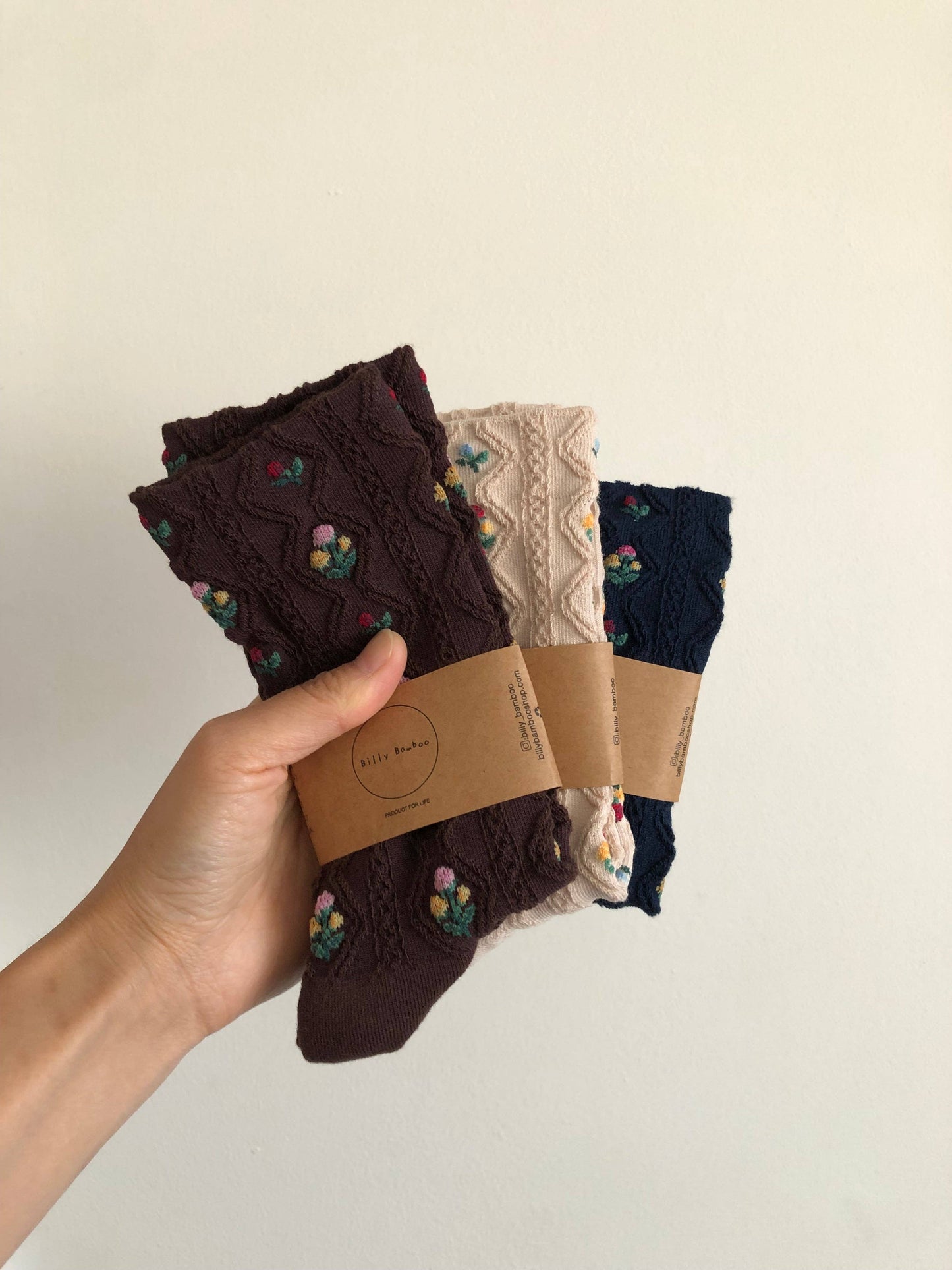 Billy Bamboo - ROSE GARDEN SOCKS
