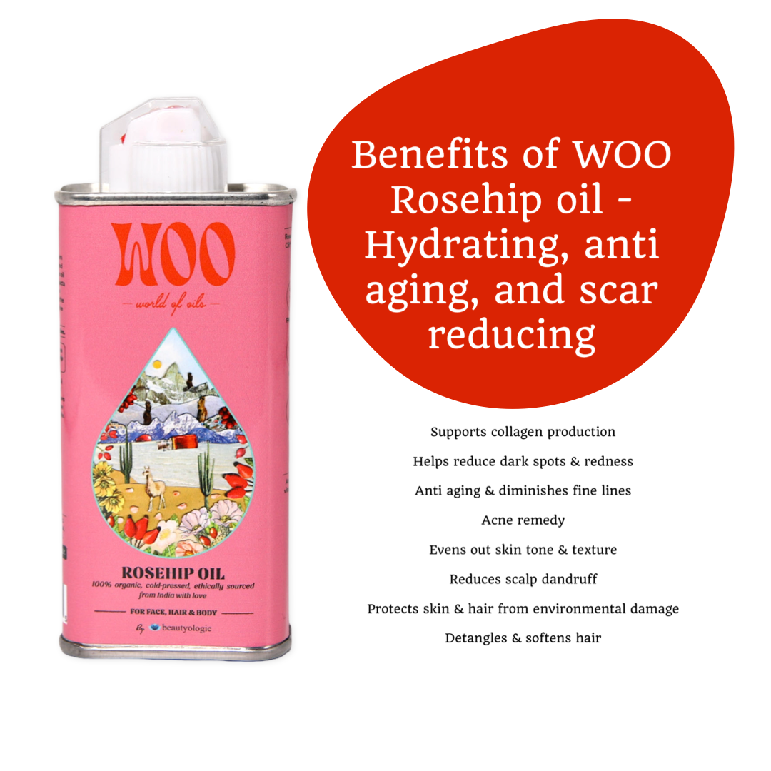 WOO World of Oils - WOO™ Rosehip Oil, 100% Organic