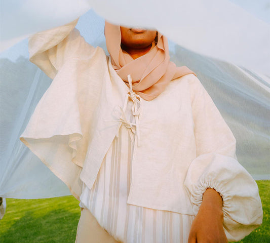 BABY BE GOOD Linen Tie Top