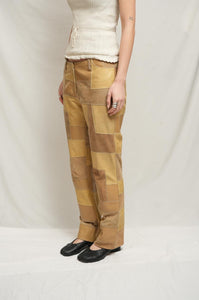 The Olde Hide House Genuine Leather Patchwork Pants