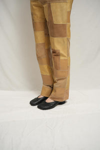 The Olde Hide House Genuine Leather Patchwork Pants