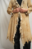 80's Genuine Deerskin Fringe Overcoat