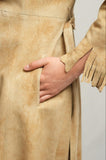 80's Genuine Deerskin Fringe Overcoat